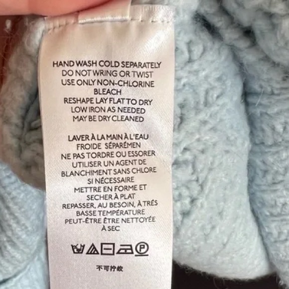 Anthropologie Maeve Athena Cowl Neck Blue Sweater sz S - Picture 5 of 5